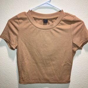 SHEIN Tan Crop SIZE M